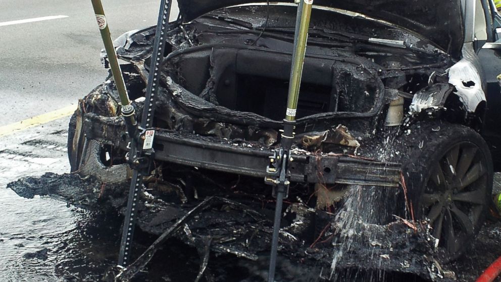 Third Tesla Model S Fire Sends Share Values Plummeting