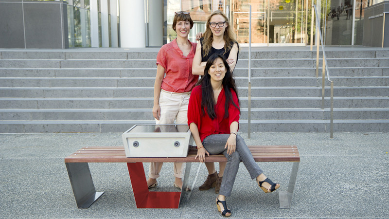 Boston Debuts Solar Powered Smartphone Charging Park Benches