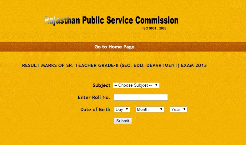 Check rpsc.rajasthan.gov.in for RPSC Sr. Teacher Grade-II Result 2014