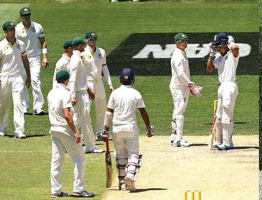 Ind vs Aus 1st Test highlights video: Virat Kohli hit by Johnson bouncer