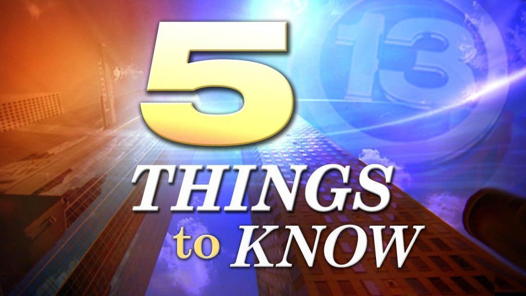 Five things to know today