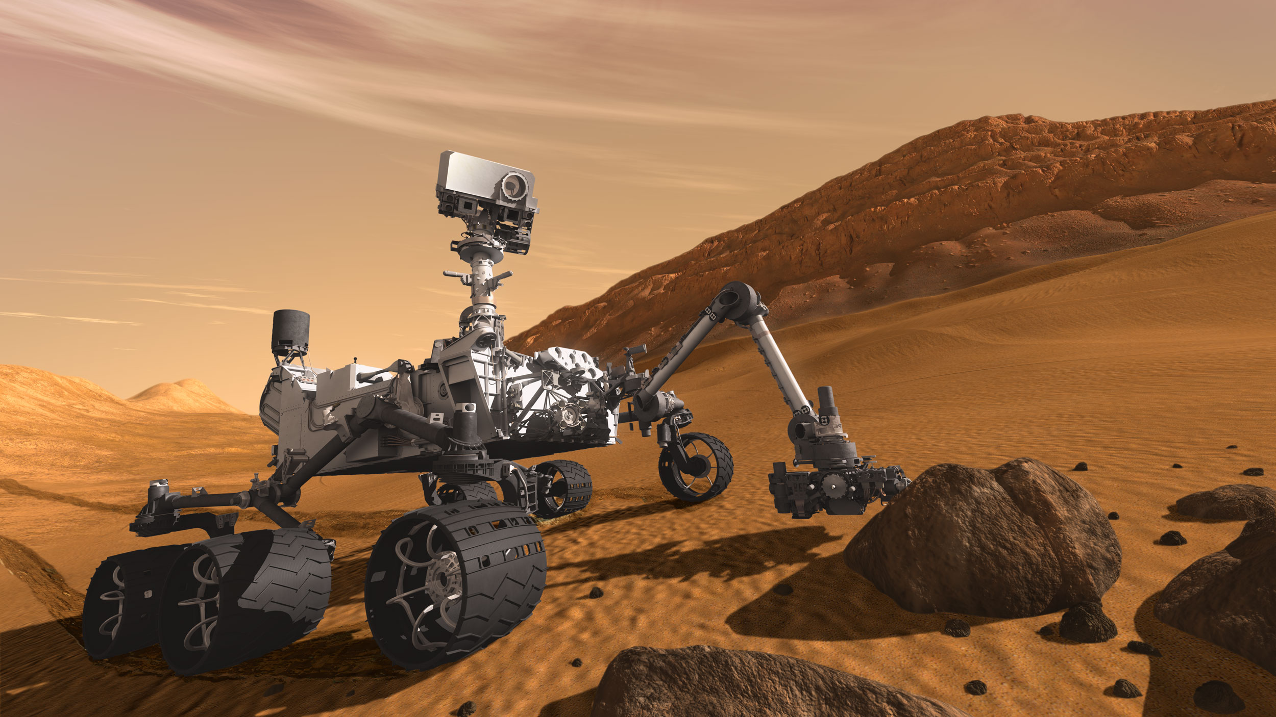 NASA’s Curiosity explores massive Martian dunes