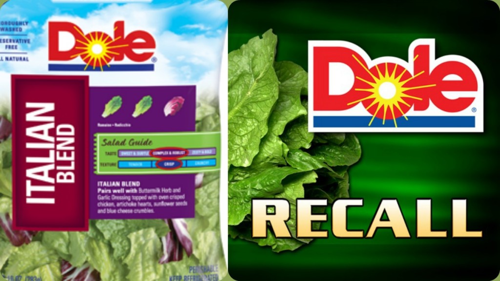 Dole Food Company recalls prepackaged salads after listeria death, 12 others ill