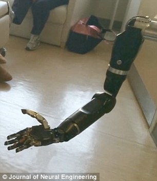 Mind controlled robotic arm moves individual fingers through thoughts