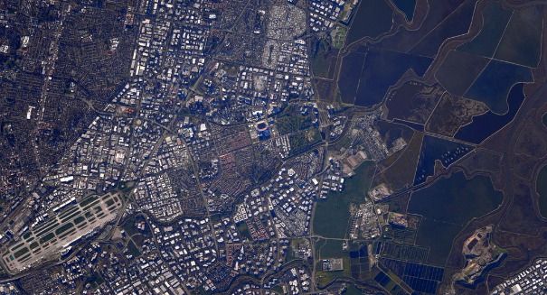Astonishing view of the Super Bowl from the ISS