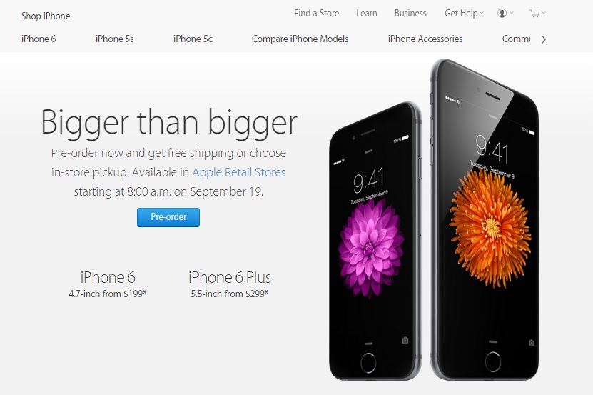 Pre-booking for iPhone 6 series starts in India