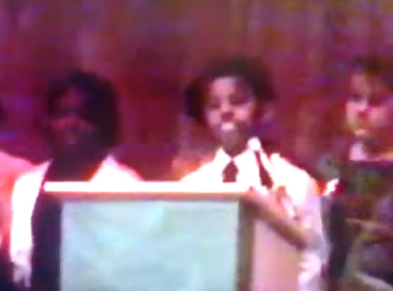 Video: 12 year old Kanye West reciting a self-composed poem for MLK at school
