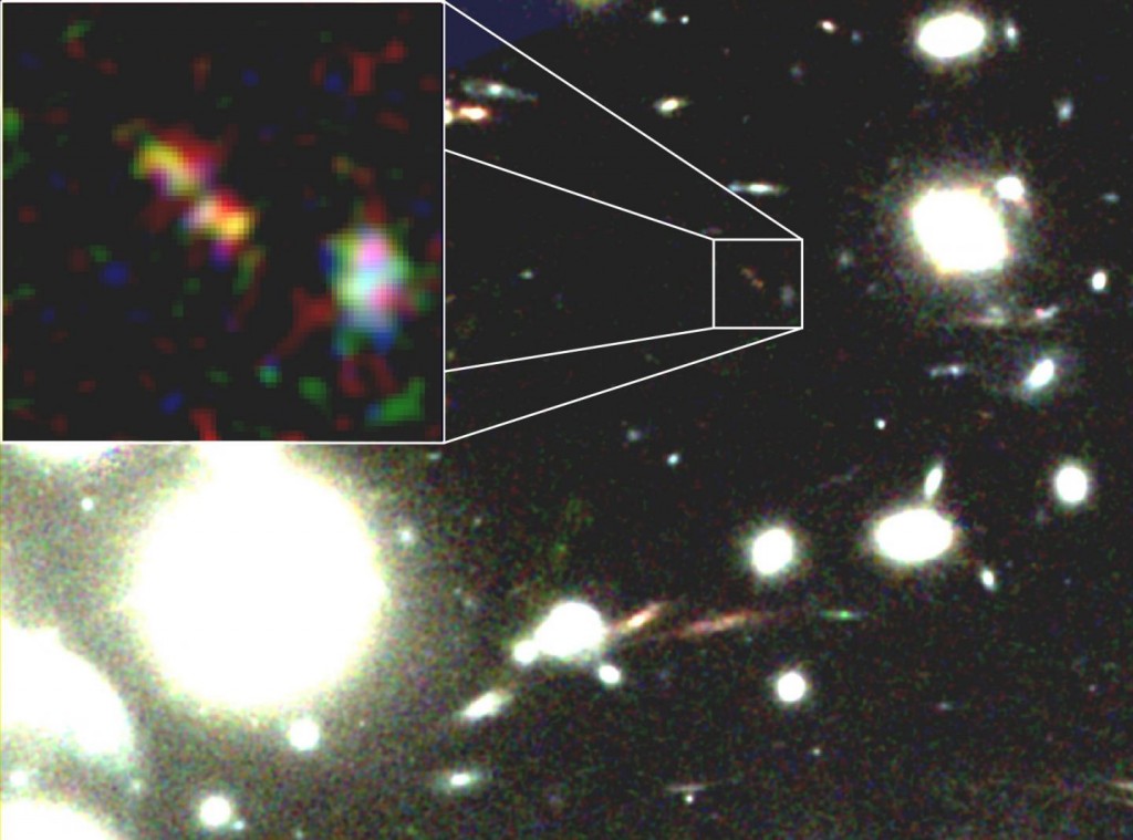 Astronomers discover dust filled galaxy in the early universe